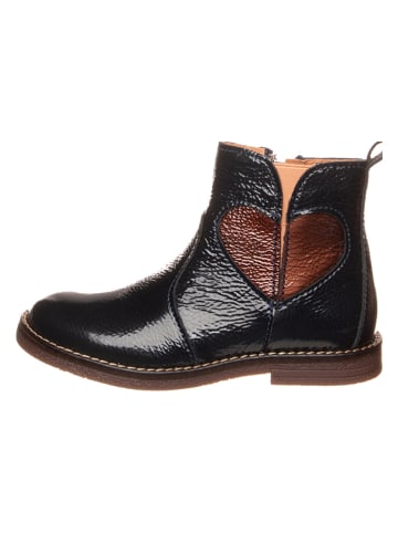 bisgaard Leder-Boots "Nathalie" in Dunkelblau