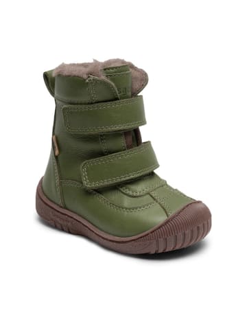 bisgaard Leder-Boots in Grün