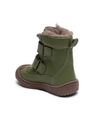 bisgaard Leder-Boots in Grün