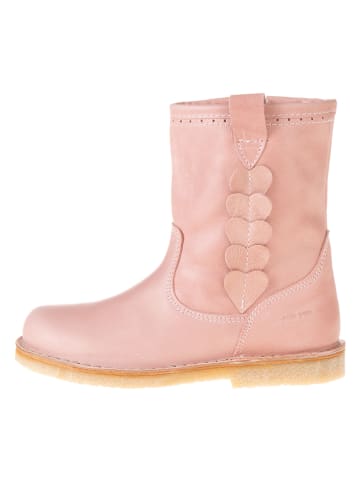 POM POM Leder-Winterboots in Rosa