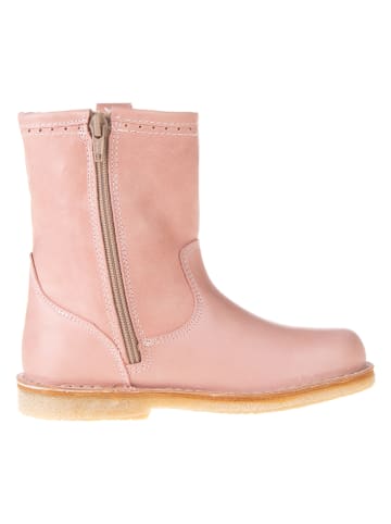 POM POM Leder-Winterboots in Rosa