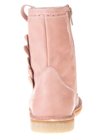 POM POM Leder-Winterboots in Rosa