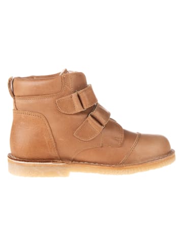 POM POM Leren boots lichtbruin