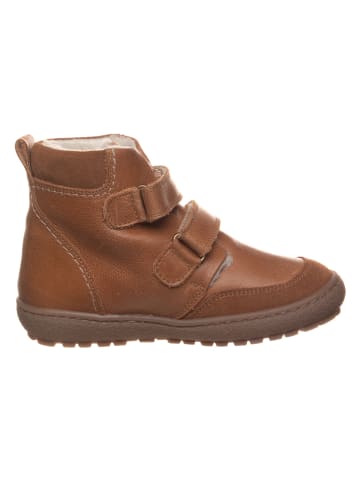 POM POM Leren boots lichtbruin