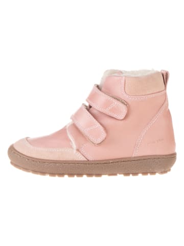 POM POM Leder-Boots in Rosa