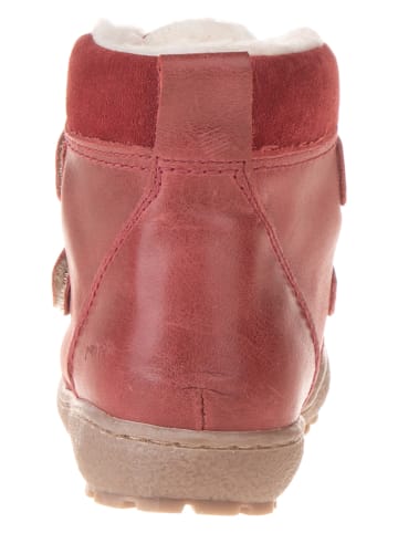 POM POM Leren boots rood