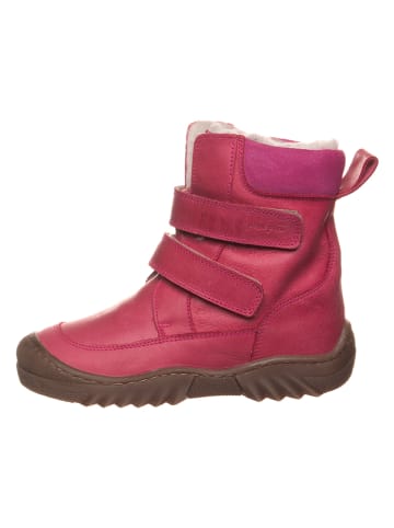 POM POM Leren winterboots roze