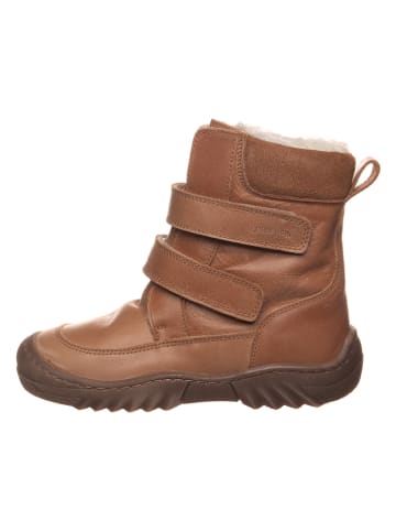 POM POM Leren winterboots lichtbruin