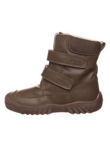 POM POM Leren winterboots bruin