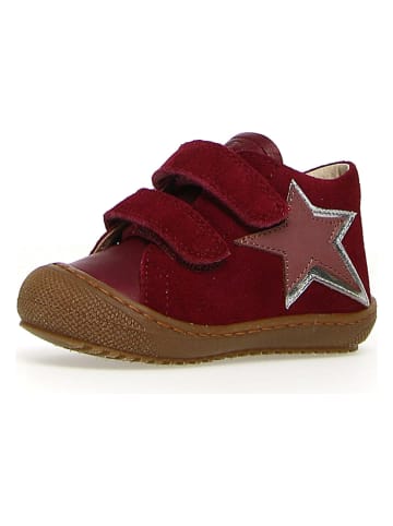 Naturino Skórzane buty "Flexy VL" w kolorze czerwonym do nauki chodzenia