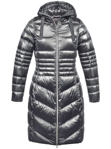DOLOMITE Płaszcz puchowy "Corvara Satin" w kolorze szarym
