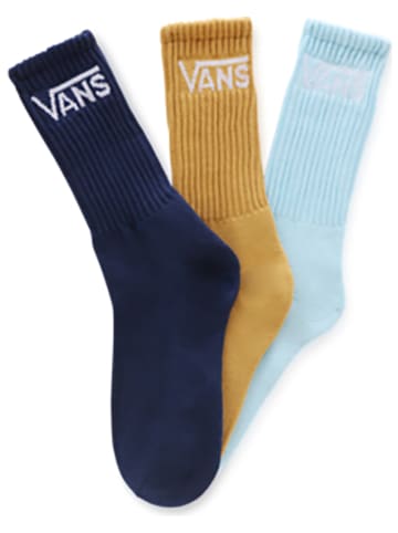 Vans Skarpety (3 pary) w kolorze granatowym, błękitnym i żółtym