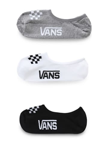 Vans 3er-Set: Socken in Grau/ Weiß/ Schwarz