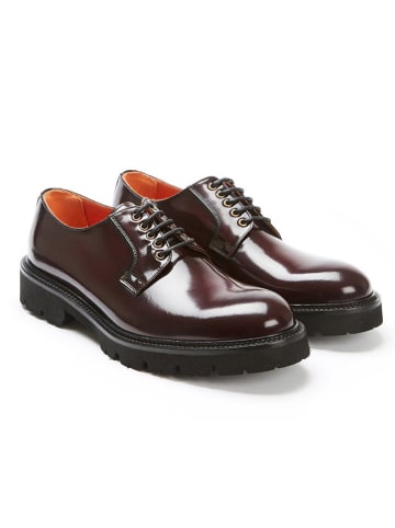 British Passport Leren veterschoenen rood