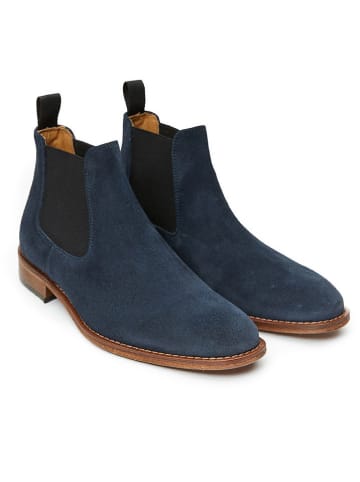 British Passport Leren chelseaboots donkerblauw