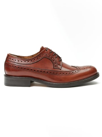 British Passport Leren veterschoenen lichtbruin