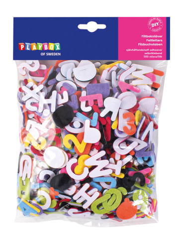 Playbox Vilten stickers "Letters" - 500 stuks