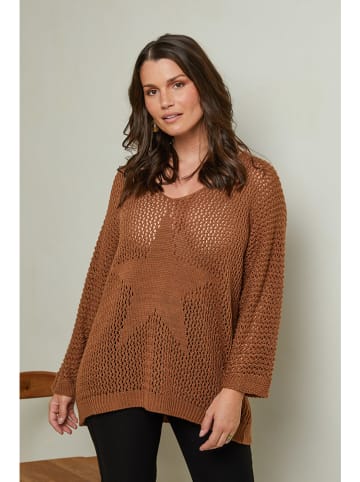 Curvy Lady Pullover in Camel
