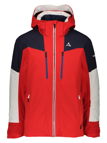 Schöffel Ski-/snowboardjas rood/donkerblauw/wit