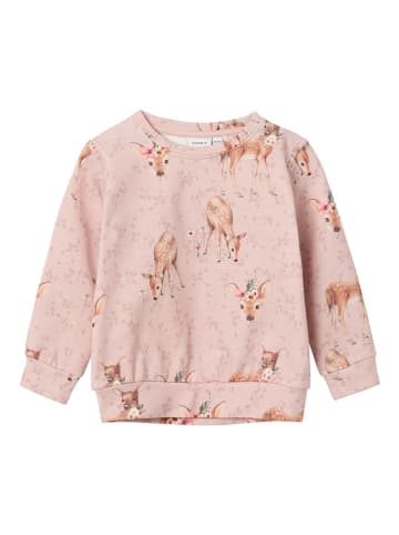 name it Sweatshirt "Obambi" lichtroze
