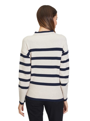 Betty Barclay Pullover in Beige/ Dunkelblau