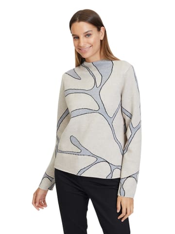 Betty Barclay Pullover in Creme/ Hellblau