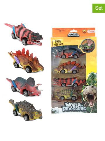 Toi-Toys 4tlg. Spielfiguren-Set "Dino-Autos Rückzug" - ab 3 Jahren