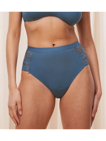 Triumph Pełne figi high waist w kolorze niebieskim