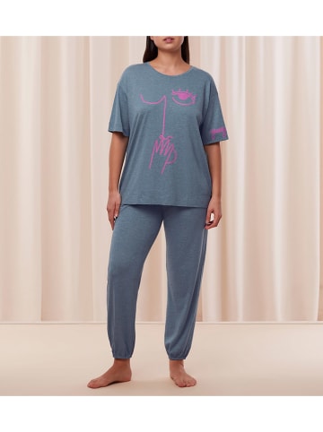 Triumph Pyjama blauwgrijs