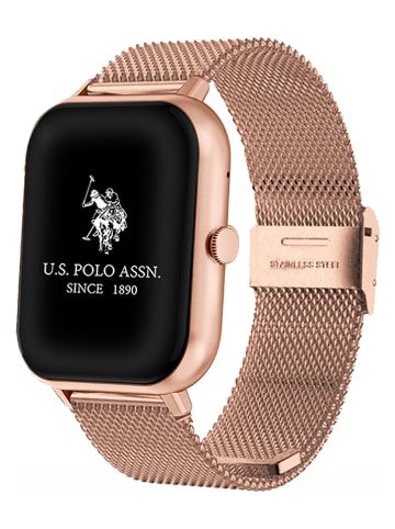 U.S. Polo Assn. Smartwatch w kolorze rÃ³Å¼owozÅ‚otym