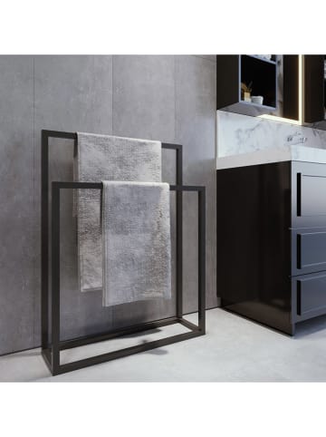 Scandinavia Concept Handdoekenrek zwart - (B)21 x (H)89 x (D)21 cm