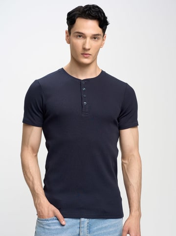 BIG STAR Shirt "Basicag" donkerblauw