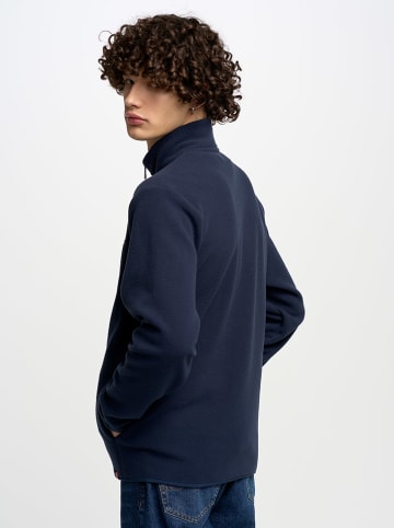 BIG STAR Fleecejacke "Malkom" in Dunkelblau