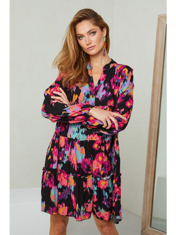 Joséfine Kleid "Idylle" in Schwarz/ Bunt