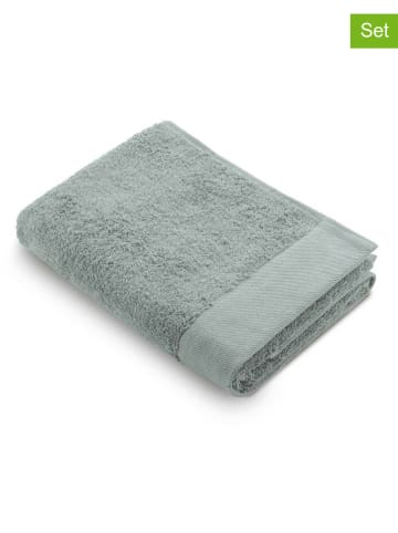 Walra 2-delige set: handdoeken/badhanddoeken "Remade" groen