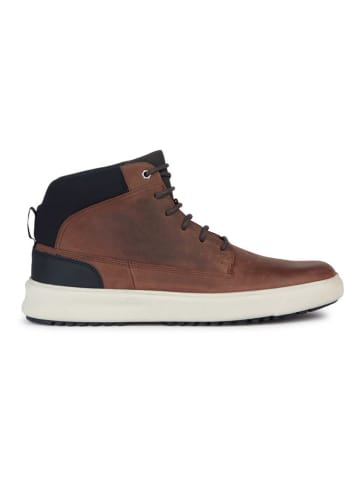 Geox Skórzane sneakersy "Cervino" w kolorze brązowym