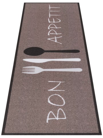 Hanse Home Küchenläufer "Bon Appetit Cutlery" in Hellbraun