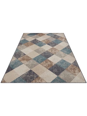 Hanse Home Kurzflor-Teppich "Bakke" in Beige/ Blau