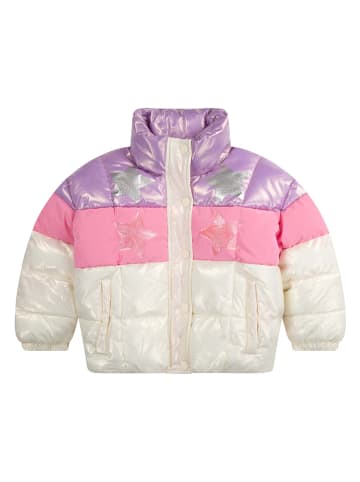 Billieblush Doorgestikte jas crème/roze/paars