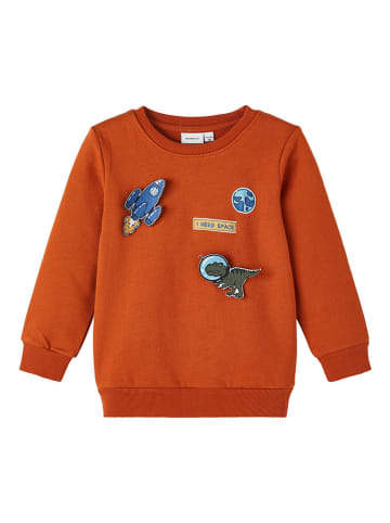 name it Sweatshirt "Nicklas" in Orange