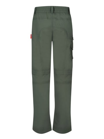 Trollkids Spodnie trekkingowe Zipp-off  "Oppland" - Slim fit - w kolorze khaki