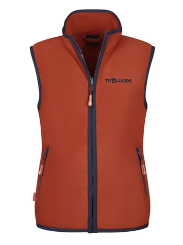 Trollkids Fleece bodywarmer "Arendal" oranje