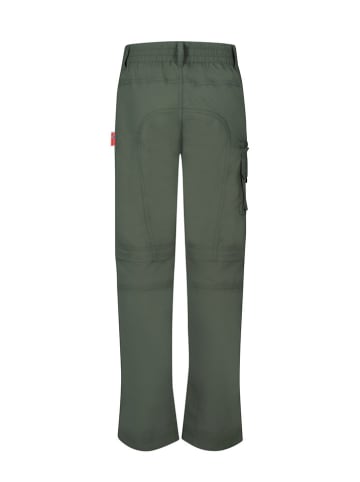 Trollkids Spodnie trekkingowe Zipp-off "Oppland" - Regular fit - w kolorze khaki