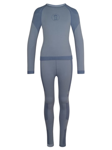 Trollkids 2-delige functionele ondergoedset "Hemsedal Baselayer" blauw