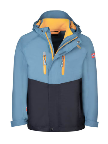 Trollkids 3in1-Funktionsjacke "Bryggen" in Hellblau