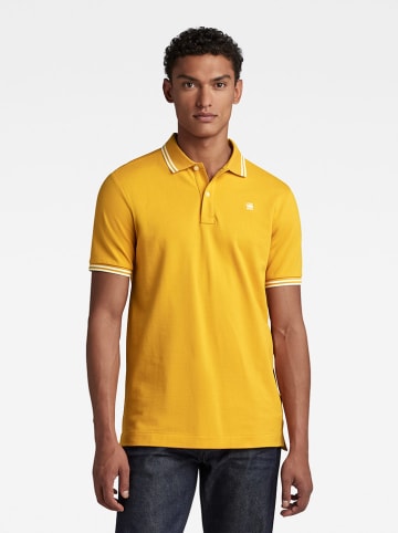 G-Star Koszulka polo "Dunda" w kolorze żółtym