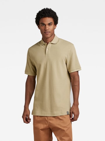 G-Star Koszulka polo "Essential" w kolorze beżowym