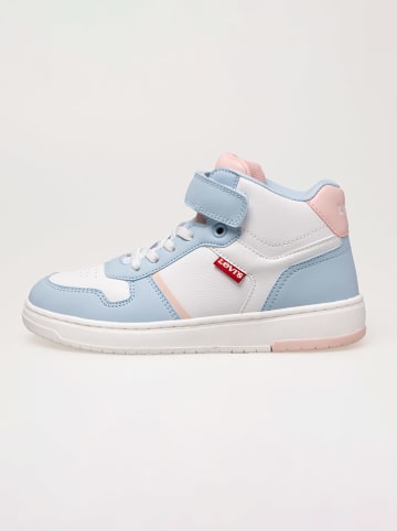 Levi's Kids Sneakers "Kick" wit/lichtblauw
