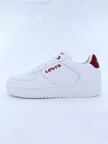 Levi's Kids Sneakersy "New Union" w kolorze biało-czerwonym