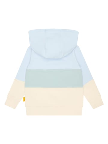 Steiff Hoodie in Hellblau/ Creme